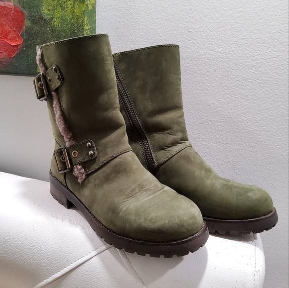 UGG Niels Suede Moto Boots Size 7,5